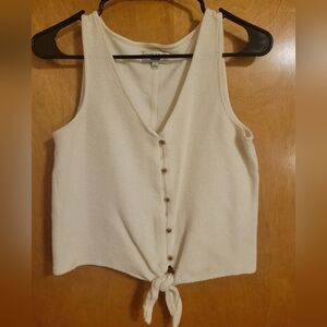 Madewell button tie blouse -small